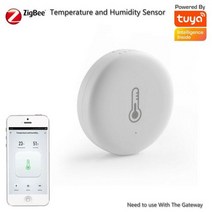 Tuya-Zigbee 스마트 무선 게이트웨이 허브 브리지 PIR 모션 도어 센서 온도 습도 알렉사 구글용 홈 보안, T and H sensor