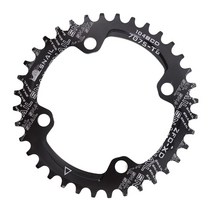 자전거크랭크 달팽이 체인 링 104BCD 라운드 32 34 36 38 40 42T 44 46 이빨 좁은 와이드 초경량 MTB 산악 자전거 104 BCD 체인 링, 08 44T, 01 black