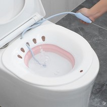 [P1N] 접이식 가정용 좌욕기 버블 좌욕 대야 / 가정용좌욕기 임산부좌욕기 이동좌욕기 휴대용좌욕기 좌욕대야 접이식좌욕기 셀프좌욕기 ( P1N / 75918EA ), 핑크-펌프포함, 본상품선택