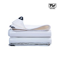 TAE WOL 야외 대형 가게 테라스 가림막 베란다 텐트 동파 방지 구멍 천막 PVC 바람막이 방풍비닐
