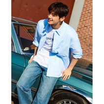 지오다노 NC11 오버핏 옥스퍼드 셔츠 04003503