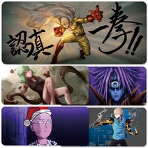 YN 원펀맨 장패드 마우스패드 모음 게이밍 캐릭터 애니 굿즈 주문제작 소품 장식 사이타마 제노스 타츠마키, 사이즈 900x400mm 두께 3mm, 옵션013 원펀맨 마우스패드 장패드 모음
