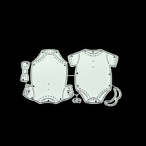 아기 옷 금속 다이 컷 스텐실 절묘한 스크랩북 엠보싱 템플릿 DIY 파티 초대장 카드 제작 용품, 갈색