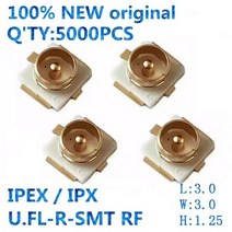 지상파 TV안테나 공중파 실외용 수신기 캠핑 차박 고품질 UFL 시트 IPEX / IPX 커넥터 U.FL R SMT RF 동축 안테나 20279 001E 4500 개, 4500 Pieces