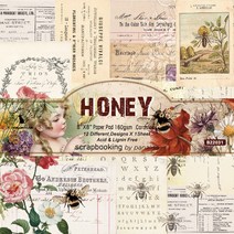 플라스틱 골판지 박스 양면 24sheets Vintage Flower Girls Gentleman Scrapbooking Background Paper Origami Art Ca, [08] D-8in-12pcs