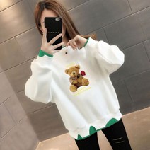 밀크봉봉 월드소년 가을 긴팔 여자 맨투맨 티셔츠