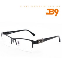 제이비나인 명품안경테 JB6011F-01 반무테 남자안경테 고급안경