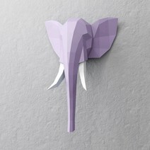 페이퍼크래프트 동물 종이공예 3D 종이 모델 수제 68cm 코끼리 DIY 벽 Papercraft 홈 장식 퍼즐 교육 어린, 한개옵션1, 한개옵션0