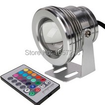 확산판 10W 12v 수중 RGB Led 조명 1000LM 방수 IP68 분수 풀 램프 16 색 변경 + 24 키 IR 원격 컨트롤러, 없음, 없음, 2.green - 10w