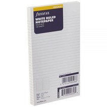 Filofax 줄이 표시된 흰색 노트 속지 (100팩) (B133047)