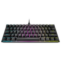 Corsair 커세어 K65 RGB MINI 미니 기계식 게이밍 키보드 적축, 블랙, K65 RGB MINI 적축