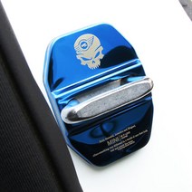 [영카] BMW 미니쿠퍼 뉴 컨트리맨 크롬 도어락 인테리어 커버 튜닝 용품, D타입 -MINI 날개 로고(로즈골드)