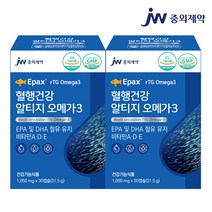 JW중외제약 혈행건강 rTG알티지 오메가3, 1050mg, 2개