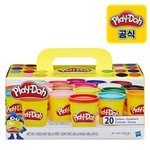 클래식 칼라도우(20팩) / 점토 찰흙 클레이 도우 완구, 플레이도우_클래식칼라도우(20팩), 85g