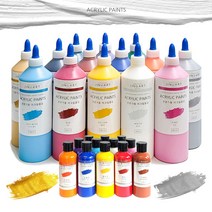 아크릴물감 대용량 전문가용 발색좋은 취미 화방 아크릴물감세트, 100ml_라이트로즈