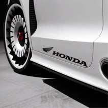혼다 로고 글씨 자동차튜닝 글자스티커 차량용데칼, 1개, 소형-화이트