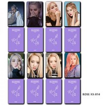 블랙핑크 박채영 로제 굿즈 작은 카드 응원 싸인 셀카, ROSE-XX-014, 8장