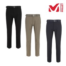 밀레 MILLET 3칼라 남성 남자 여름 일상겸용 신축성이 우수한 냉감 소재 스판 원단 살짝 까슬까슬한 허벅지 절개 포인트 팬츠 바지