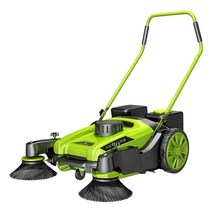 산업용 스위퍼 무동력 공장 도로 먼지청소 공사장청소, 55L 채광창 모델 + 재질 강화 + 필터 강화