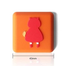 귀여운 음소거 도어 스토퍼 벽 보호 안전 충격 흡수, girl in red hat+girl in red ha