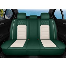 자동차 시트 커버 매트 따듯한 쿠션 가죽 for toyota chr rav4 avensis camry avalon land cruiser reiz 4runner fortuner, 녹색 후면
