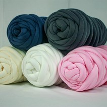 앙겔로스 패브릭 자이언트얀 1kg 핸드니팅 가방뜨개질, 꽃 키링(색상랜덤)_실 미포함