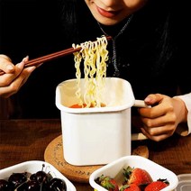 이국주 범랑 냄비 라면냄비 손잡이 자취 사각 집들이, 상세 페이지 참고, 노란색