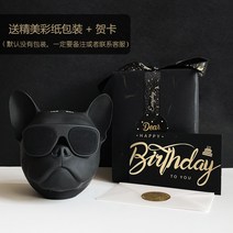 GT21 가성비 프랑스 불독 서브우퍼 고음질 블루투스 스피커 인테리어 매장, TypeA