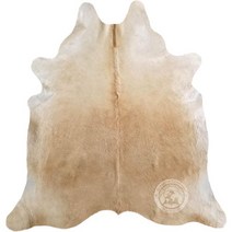 정품 팔로미노 베이지 소가죽 러그 XL 6x7-8ft. 180x240cm