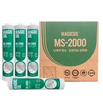 [유니스몰/최근제조품] 오성 MS변성 우레탄 다목적 방수용 실리콘 백색/회색 25개입 1박스, 백색