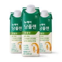 웰라이프 영양보충 뉴케어 당플랜 곡물맛 200mlx30팩 1박스 (스마일팩) 고단백 간식 노인식 영양균형식 체중조절, 14set