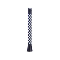 es) 자동차 안테나 유니온 잭 영국 국기 숏 미니 쿠퍼 S R55 R56 R60 컨트리맨용, [03] White Black Plaids