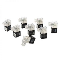 공압 에어 솔레노이드 밸브 블랙 코일 DC12V DC24V AC36V AC110V AC220V AC380V