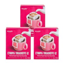 맥널티 [1+1+1] 에티오피아 예가체프 G2 8gx7개입x3개 핸드드립 드립백커피, 8g, 3세트