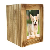 GHSHOP 개 고양이 유골 장례 용품 용품을위한 애완 동물 화장 항아리, 목재, 16cmx16cmx22cm, 목재