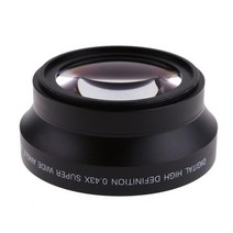 72mm 텔레컨버터 렌즈/광각 렌즈 렌즈 및 스토리지 백 포함 2.2x/0.43x 확대 마이크로코스믹 사진 E8BE 용 호환, 2.2배