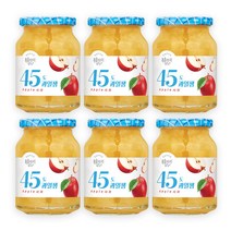 복음자리 45도 과일잼 사과, 350g, 6개