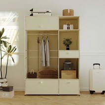 수납장 다용도 소형 거실장 랙 진열장 카페장 콘솔, 블랙