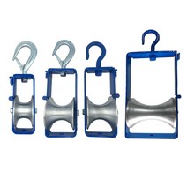 전선도르래 후크형 고리형 65mm 90mm 200mm 택1 포설공구 전설공구 케이블공사, 국산도르래90mm-후크형