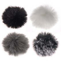 라이트닝 F4 라발리에 핀마이크 퍼 윈드스크린, 그레이, 1개