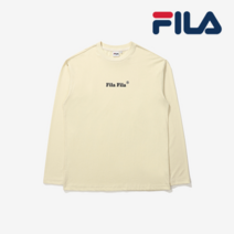 휠라 휠라FS2RLD3102X 츄잉 로고 긴팔 티 LBE