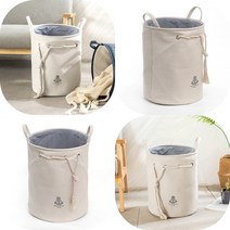 마트498 접이식 린넨 빨래바구니 오트밀 분리수거함 빨래수거함 보관함 빨래바구니 세탁물바구니 기숙사준비물