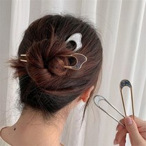 홀리지 로시풀 여성 헤어집게 비녀 포인트 머리핀 2개세트
