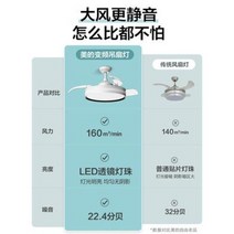 씰링팬 실링팬 celling fan 아름다운 선풍기 샹들리에 가정용 거실 식당 침실 히든 탑 부착 선풍기 걸이, 04.【가방 장착】42인치 6단 풍속 삼색조