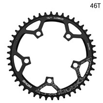 자전거체인휠 크랭크암 swtxo deckas 110bcd 로드 바이크 링 알루미늄 합금, 46t 체인링 블랙