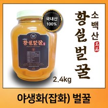 국내산 야생화벌꿀 소백산 야생화 잡화 꿀 양봉꿀 사양꿀 황실벌꿀 아카시아꿀 2.4KG 명절 선물용, 황실벌꿀 잡화꿀 2.4KG
