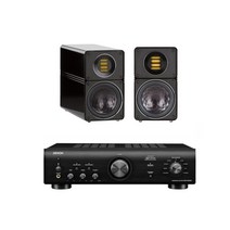 데논 PMA-600NE + 엘락(ELAC) BS312 하이파이오디오, 블랙, 피아노 화이트