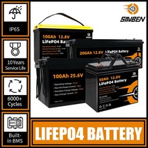 캠핑배터리 파워뱅크 충전식 지게차 모터 보트 팩 리튬 인산염 배터리 내장 철, 04=1PCS