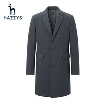 Hazzys 헤지스 겨울 남성 울 모직 하프 트위드 코트 ABSZH02DH15