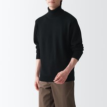 무인양품 남성용 MUJI 저지 터틀넥 스웨터 AAC04ZZZ